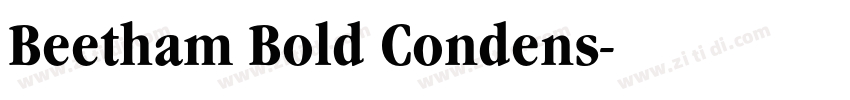 Beetham Bold Condens字体转换